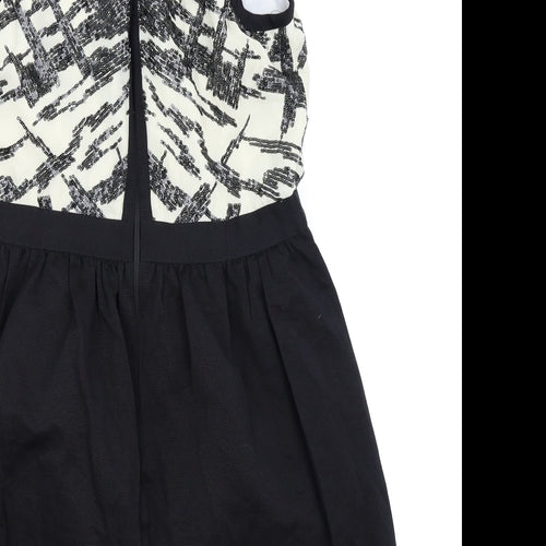 Warehouse Womens Black   Fit & Flare  Size 14