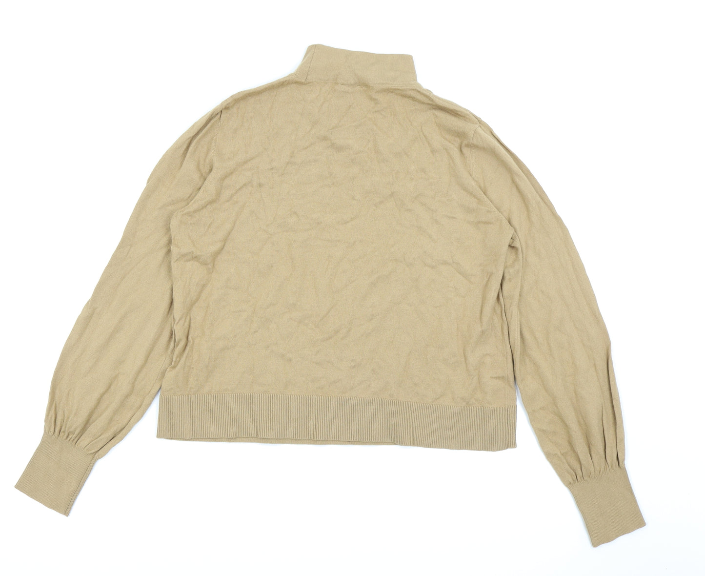 Topshop Womens Beige   Basic T-Shirt Size 12