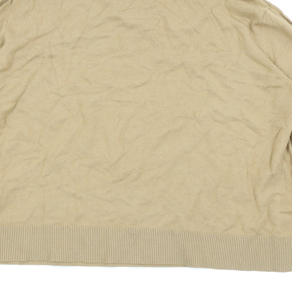 Topshop Womens Beige   Basic T-Shirt Size 12