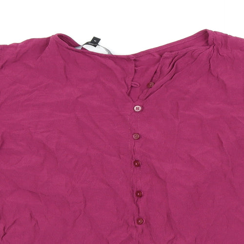 NEXT Womens Purple   Basic Button-Up Size 14