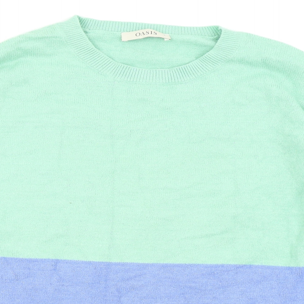 Oasis Womens Green   Pullover Jumper Size S