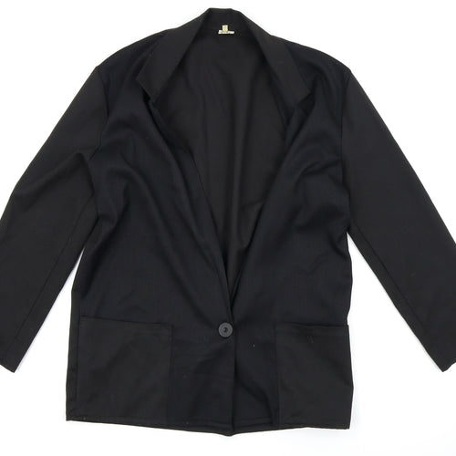 Preworn Womens Black   Jacket Blazer Size 12
