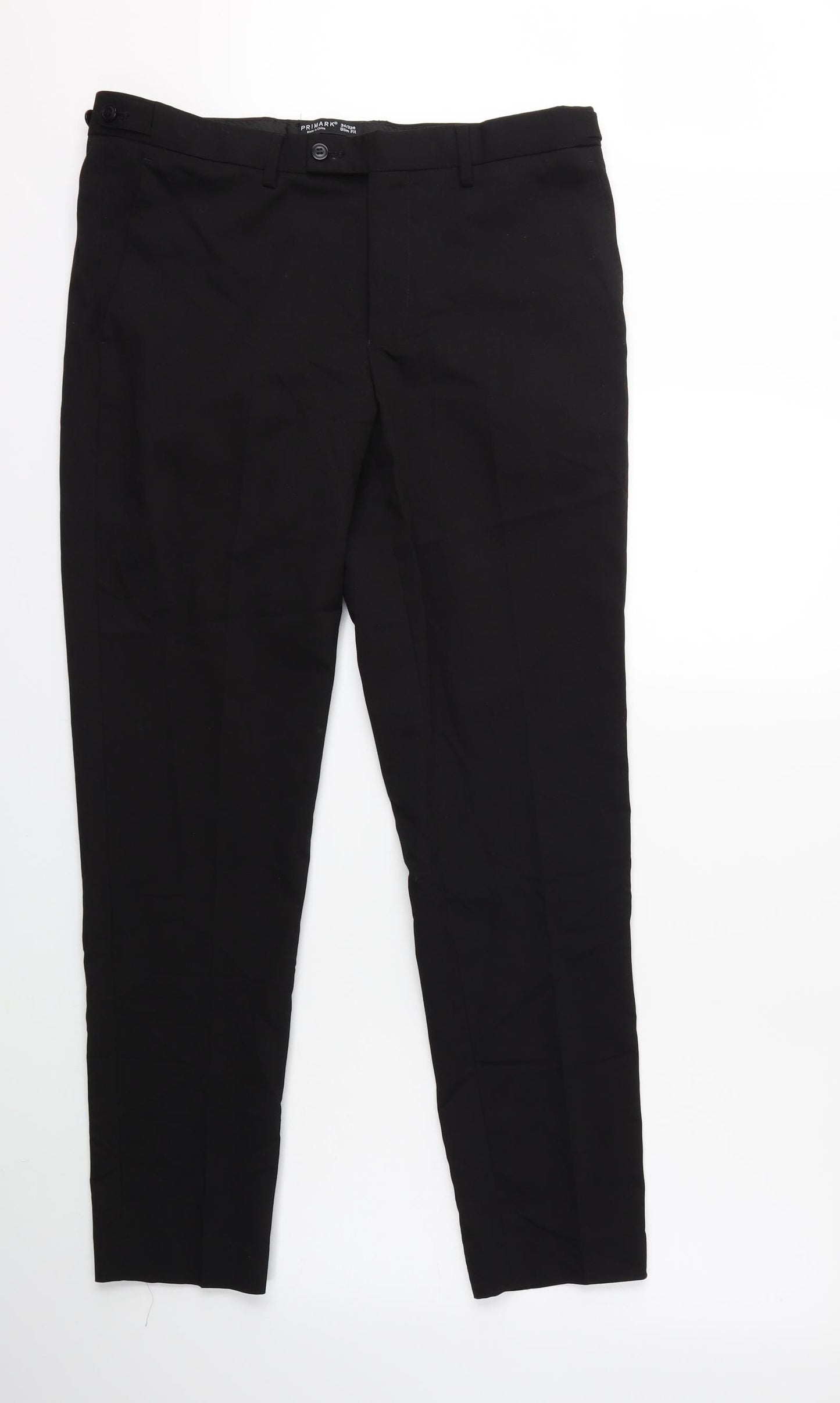 Primark Mens Black   Trousers  Size 34 in L32 in