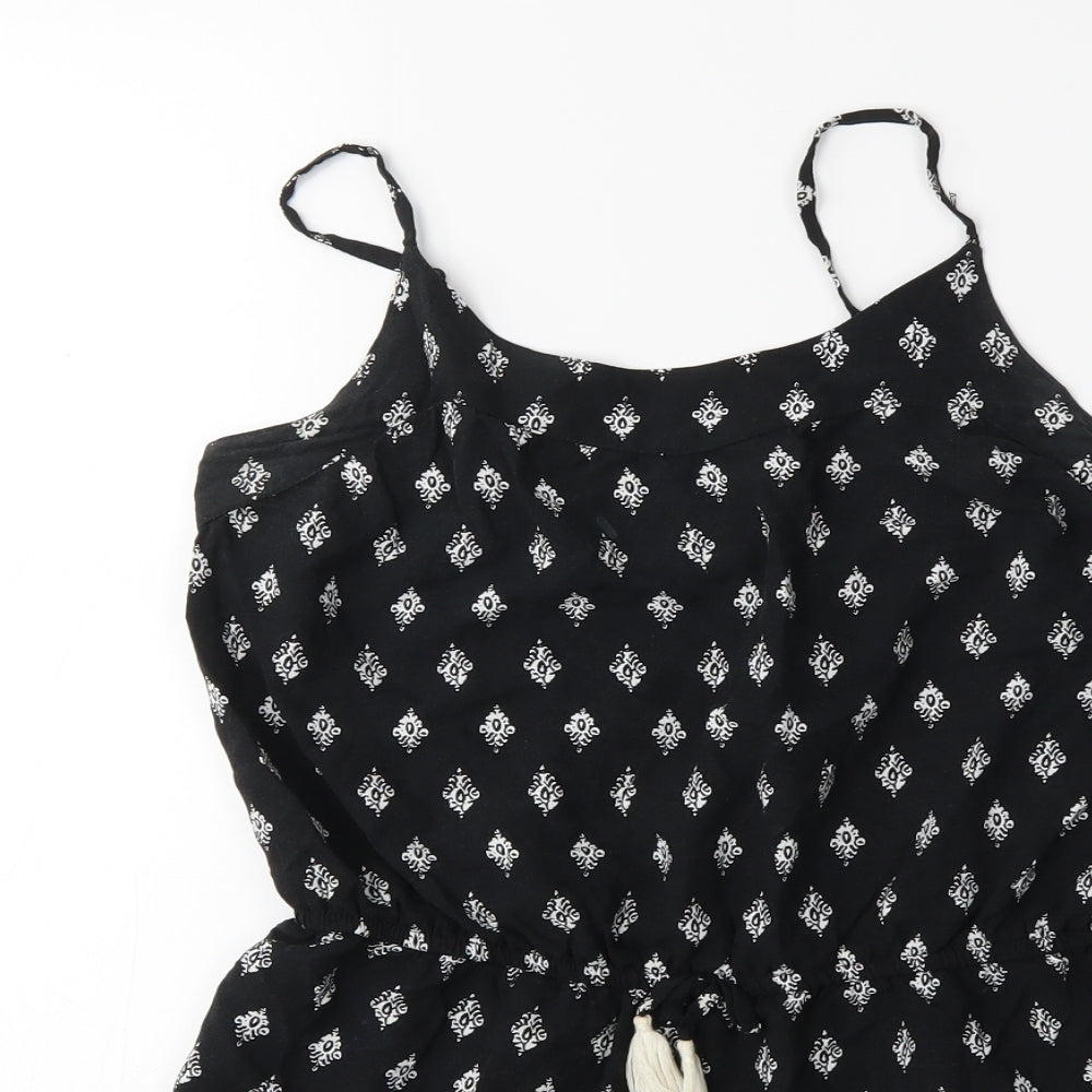 Primark Girls Black   Playsuit One-Piece Size 13-14 Years