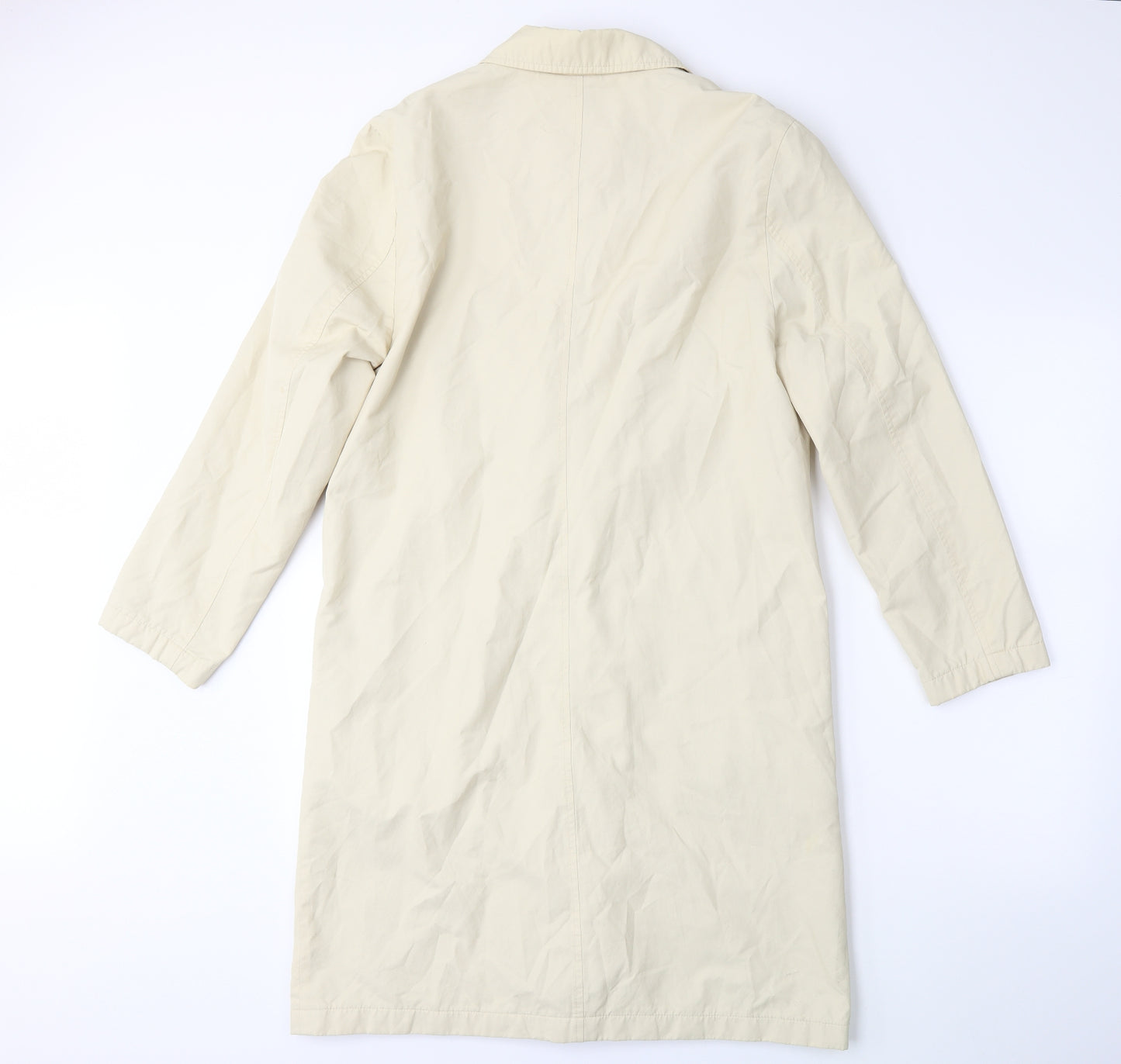 NuAge Womens Beige   Overcoat Coat Size 12