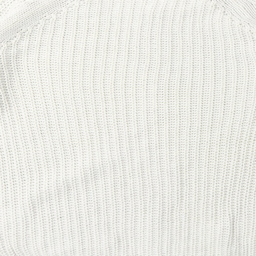 H&M Womens Beige  Knit Pullover Jumper Size S