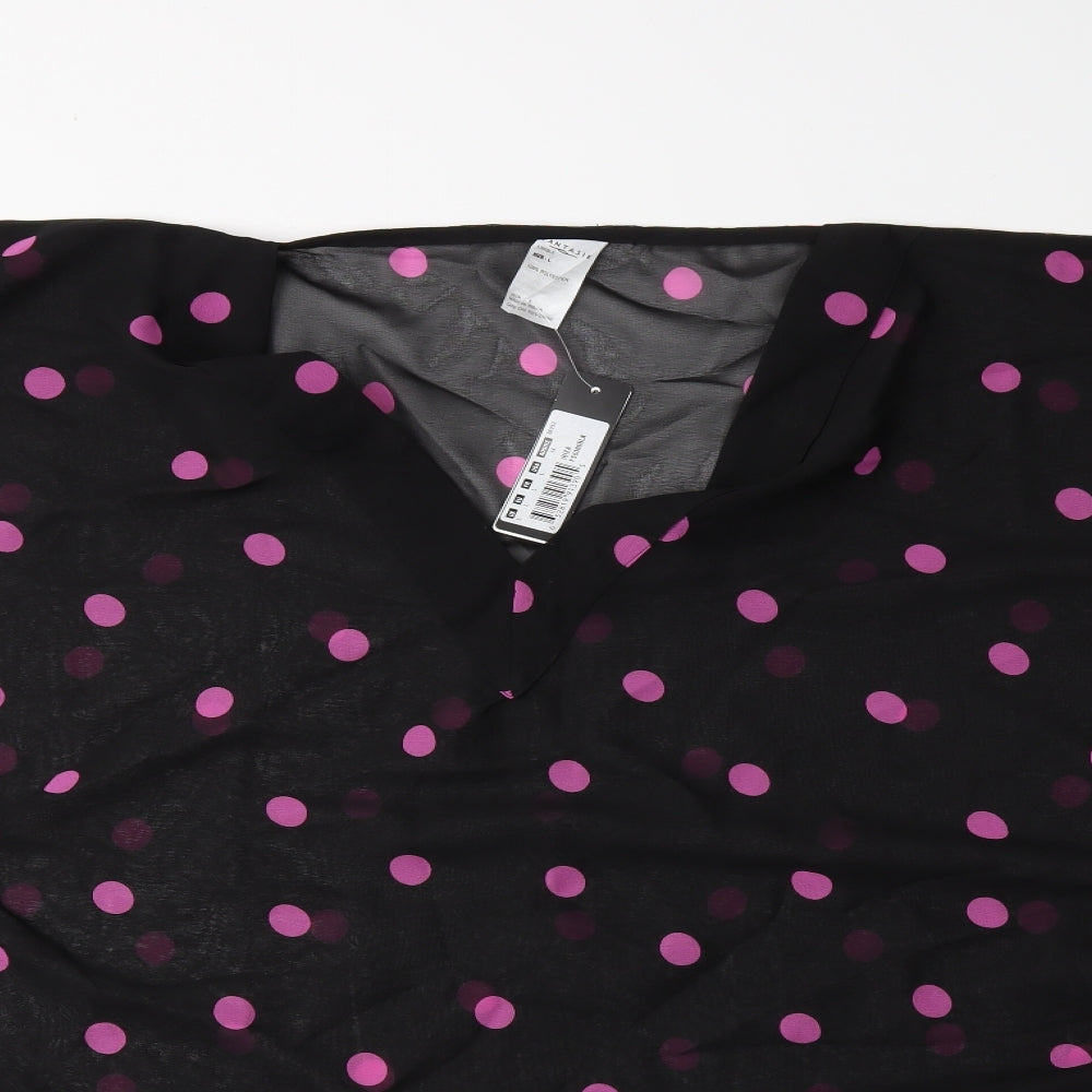 Fantasie` Womens Black Polka Dot  Kimono Blouse Size L  - BEACH