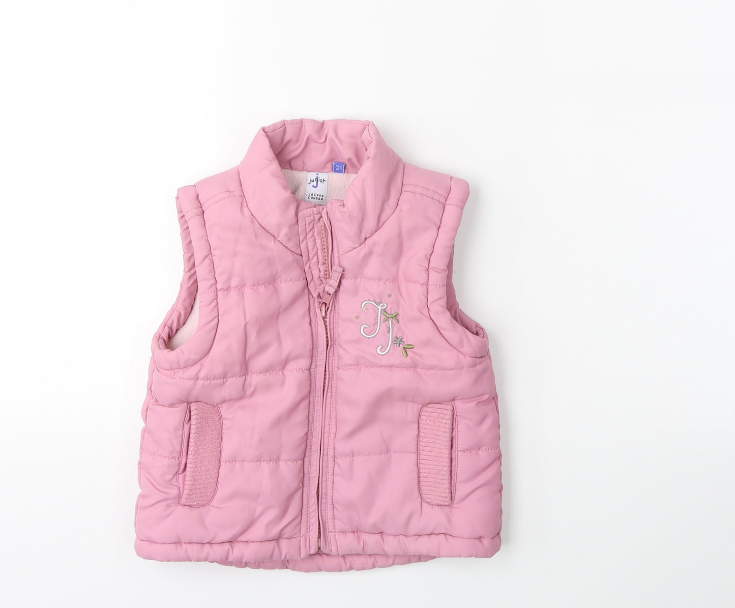 Jasper Conran Girls Pink   Gilet Jacket Size 2-3 Years