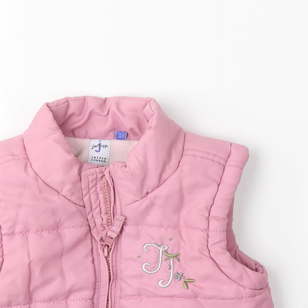 Jasper Conran Girls Pink   Gilet Jacket Size 2-3 Years