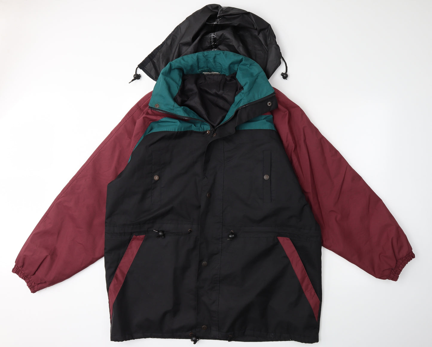 Casual Club Mens Black   Rain Coat Coat Size L