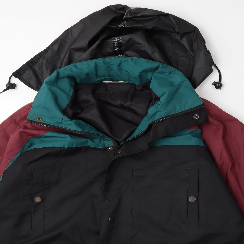 Casual Club Mens Black   Rain Coat Coat Size L