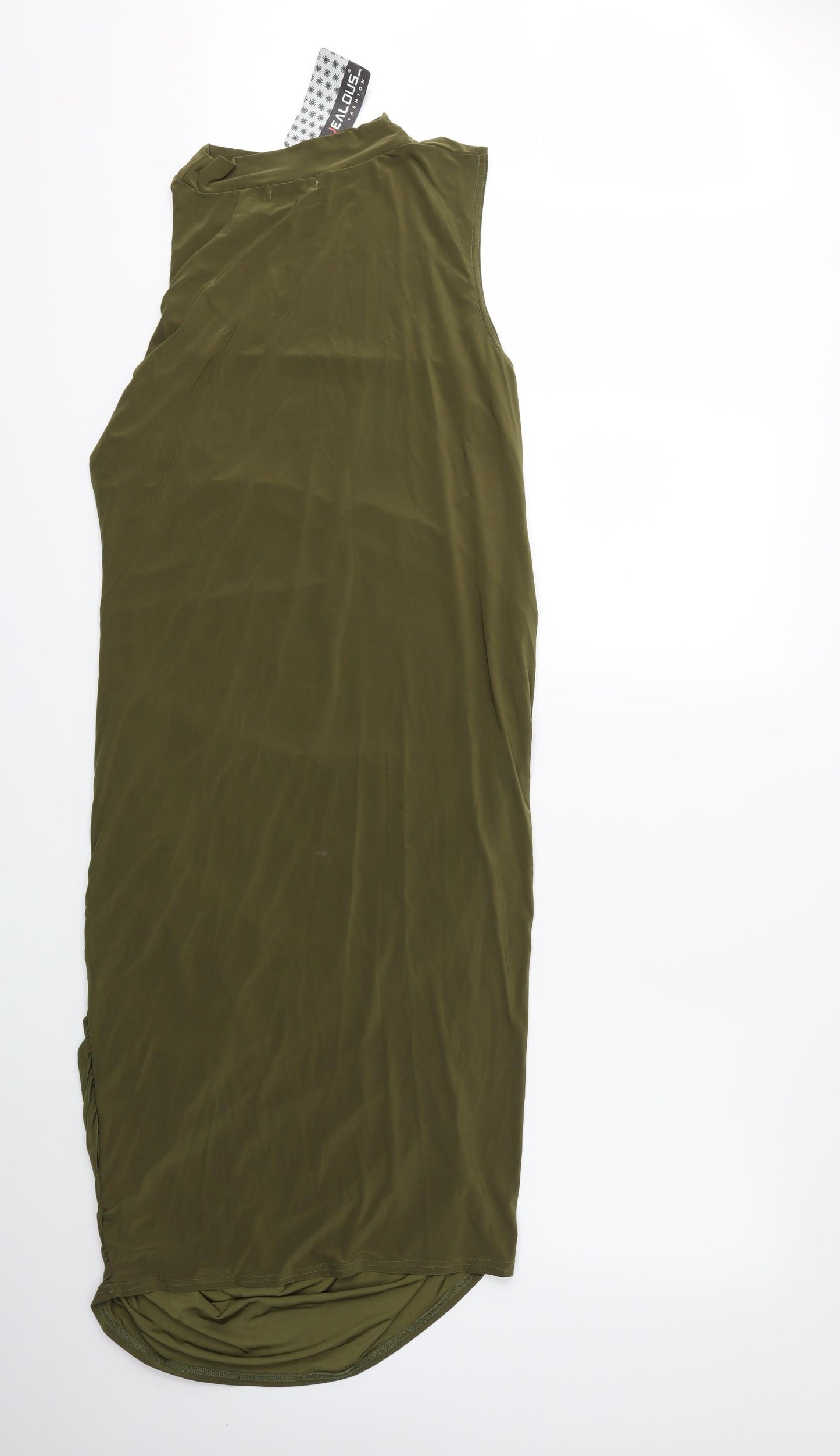 Be Jealous Womens Green   Bodycon  Size 16  - Rouched