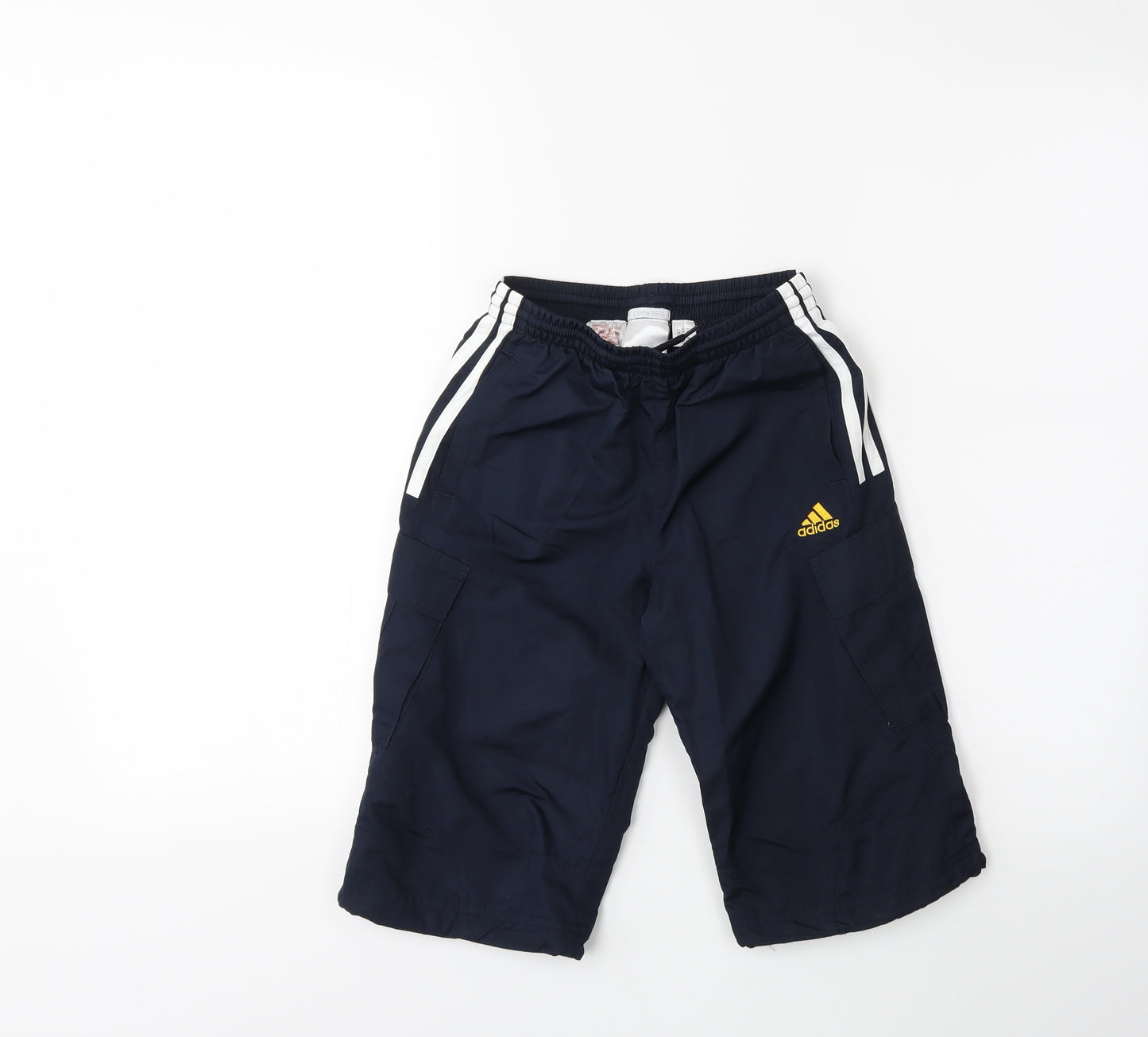 adidas Boys Blue   Cropped Trousers Size 6 Years