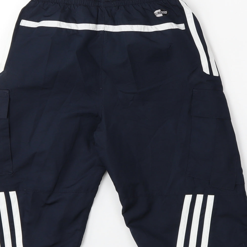 adidas Boys Blue   Cropped Trousers Size 6 Years