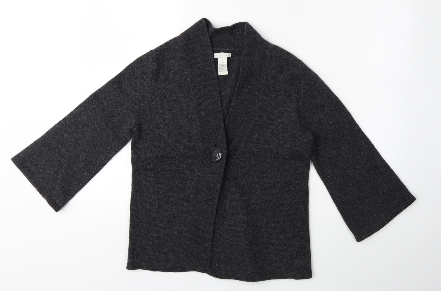 Tweeds Womens Grey  Knit Cardigan Jumper Size S