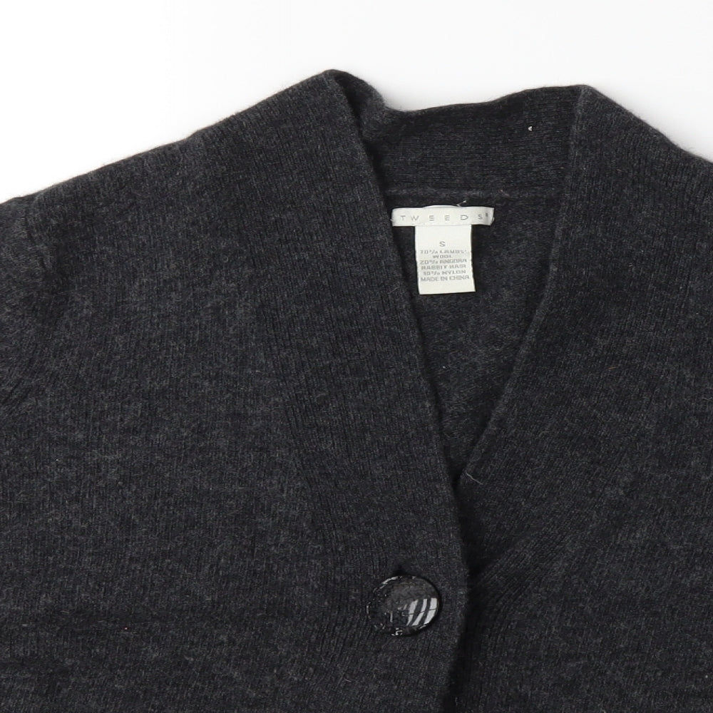 Tweeds Womens Grey  Knit Cardigan Jumper Size S