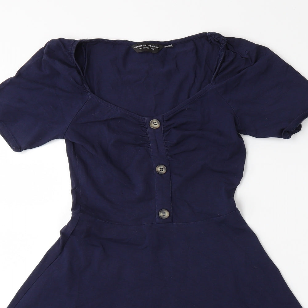 Dorothy Perkins Womens Blue   Fit & Flare  Size 8