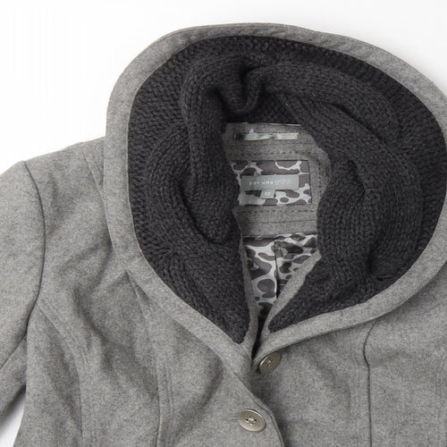 Per Una Womens Grey   Jacket Coat Size 12