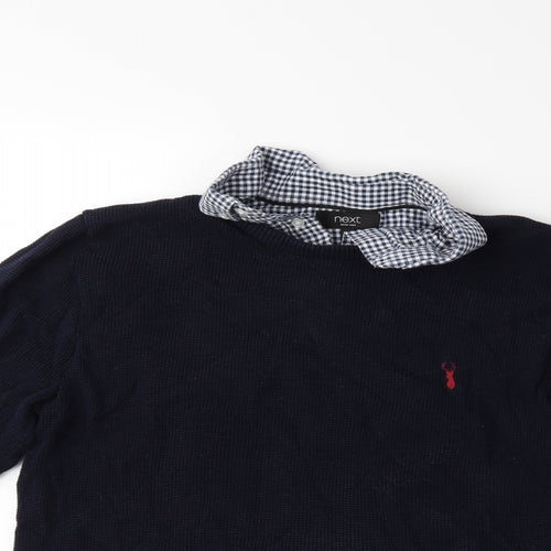 NEXT Mens Blue  Knit Pullover Jumper Size L