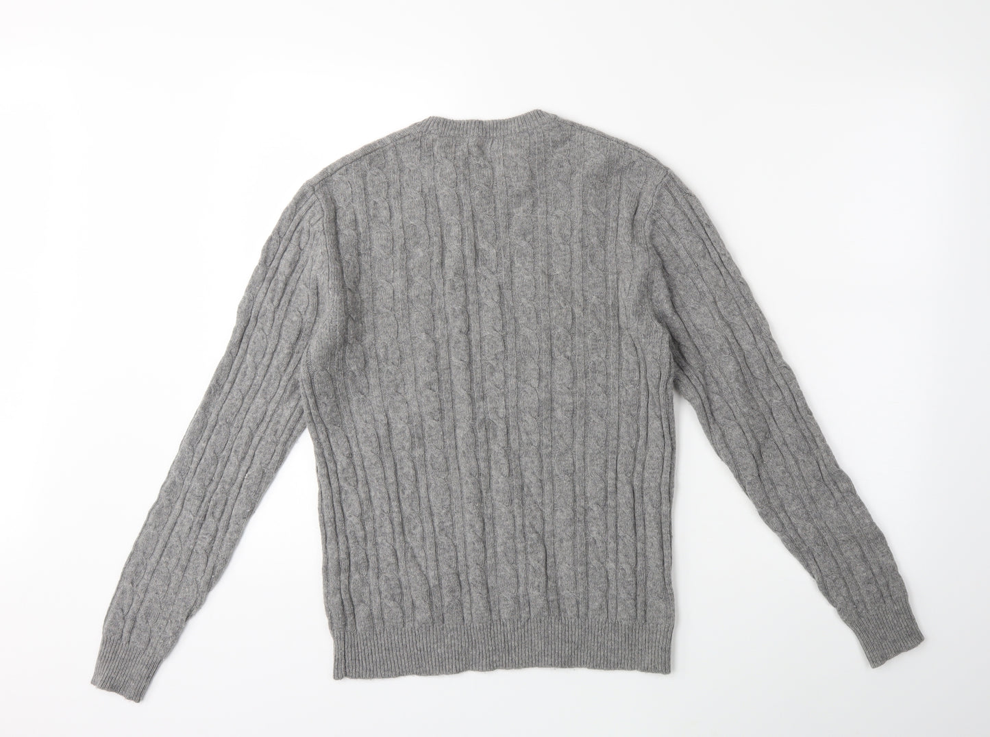 Jack Wills Mens Grey  Knit Pullover Jumper Size S