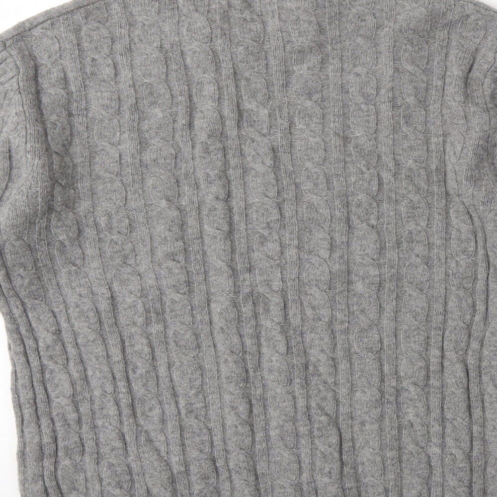 Jack Wills Mens Grey  Knit Pullover Jumper Size S