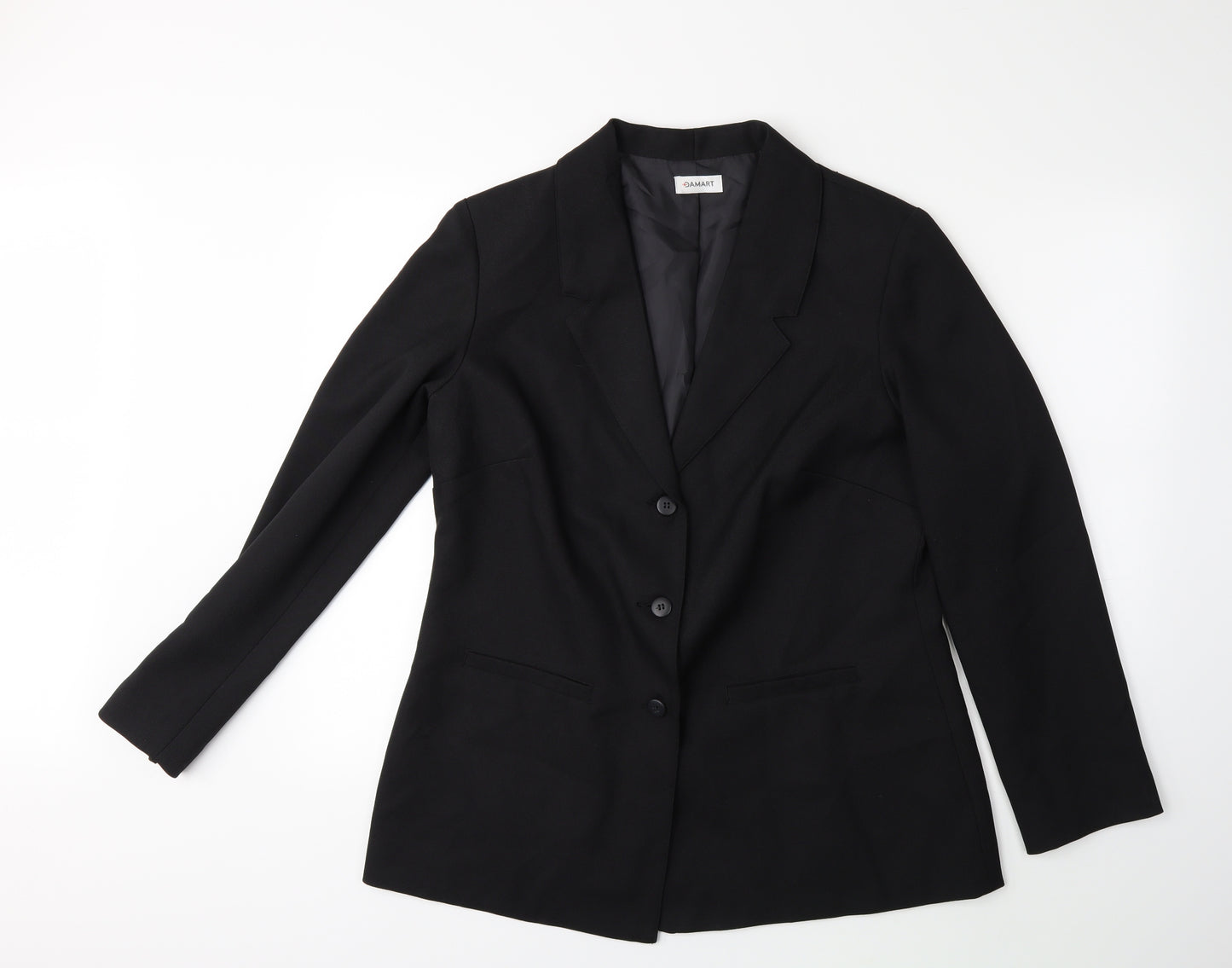 Damart Womens Black   Jacket Blazer Size 16