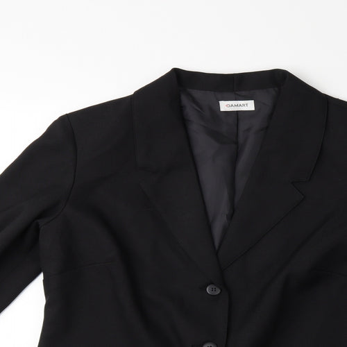 Damart Womens Black   Jacket Blazer Size 16