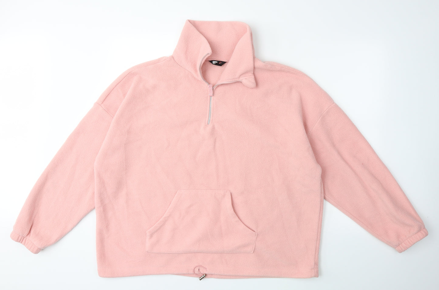 F&F Womens Pink  Fleece Pullover Sweatshirt Size XL