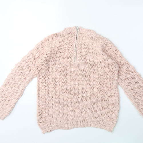 Young Dimension Boys Pink  Knit Pullover Jumper Size 12-13 Years