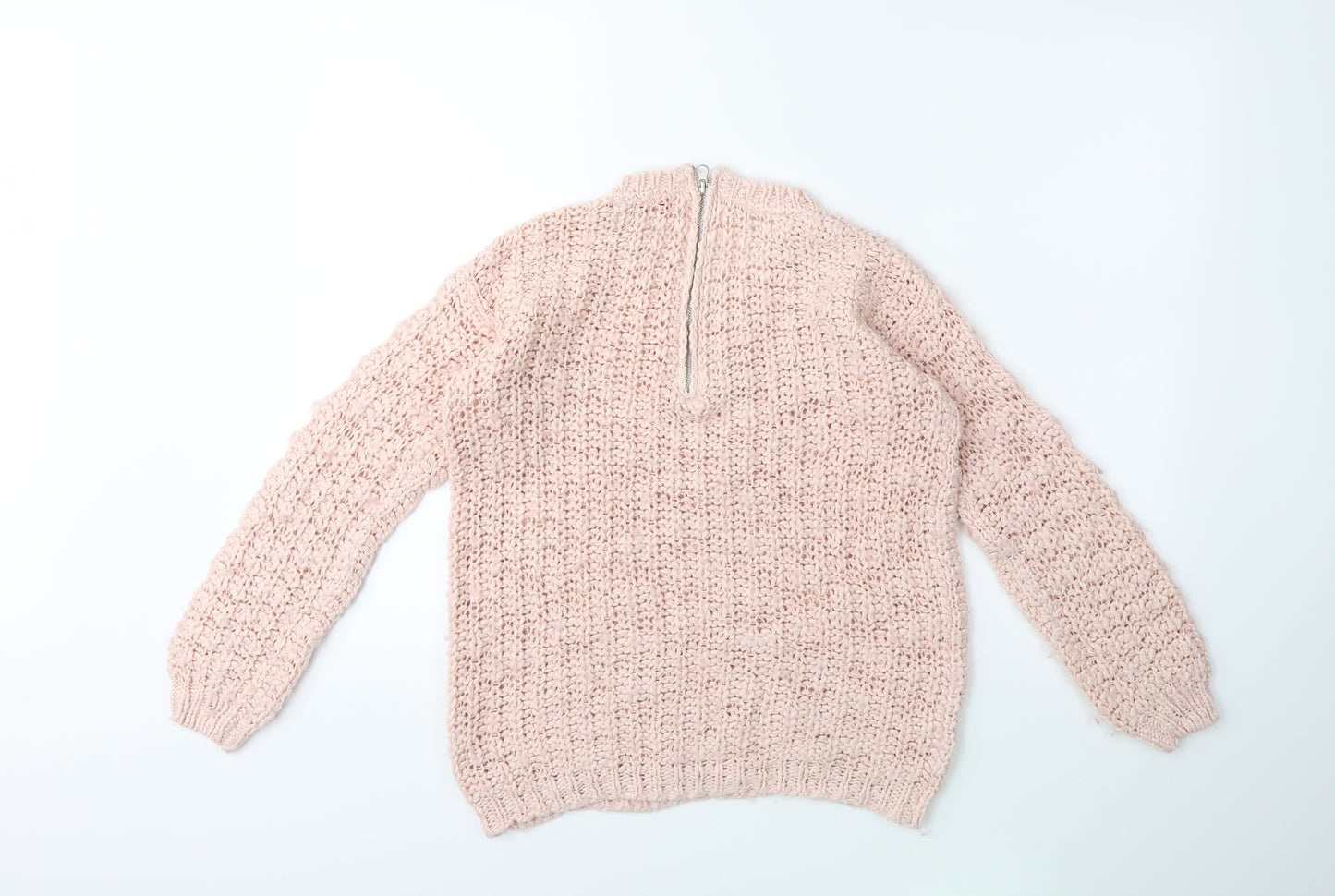 Young Dimension Boys Pink  Knit Pullover Jumper Size 12-13 Years