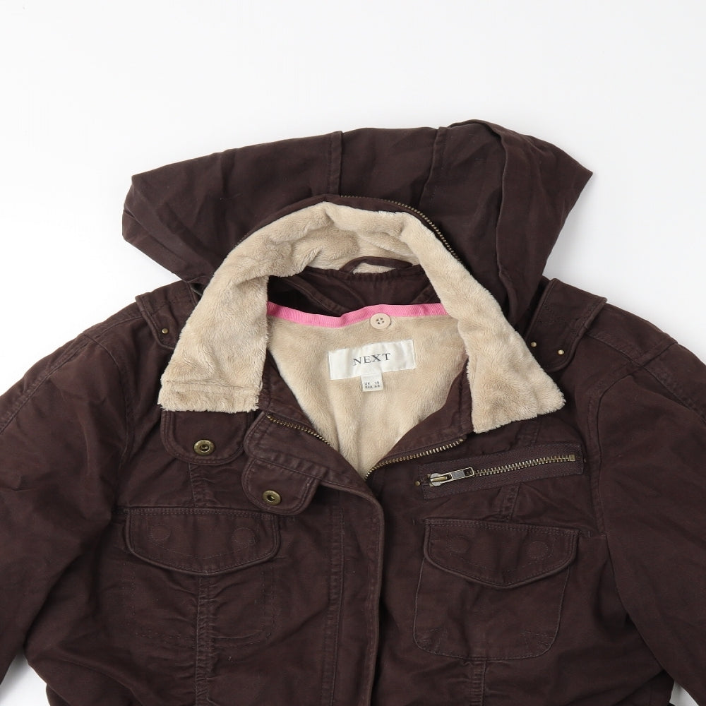 NEXT Womens Brown   Jacket Coat Size 14
