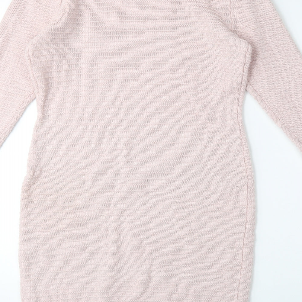 Kenar Womens Pink  Knit Jumper Dress  Size S