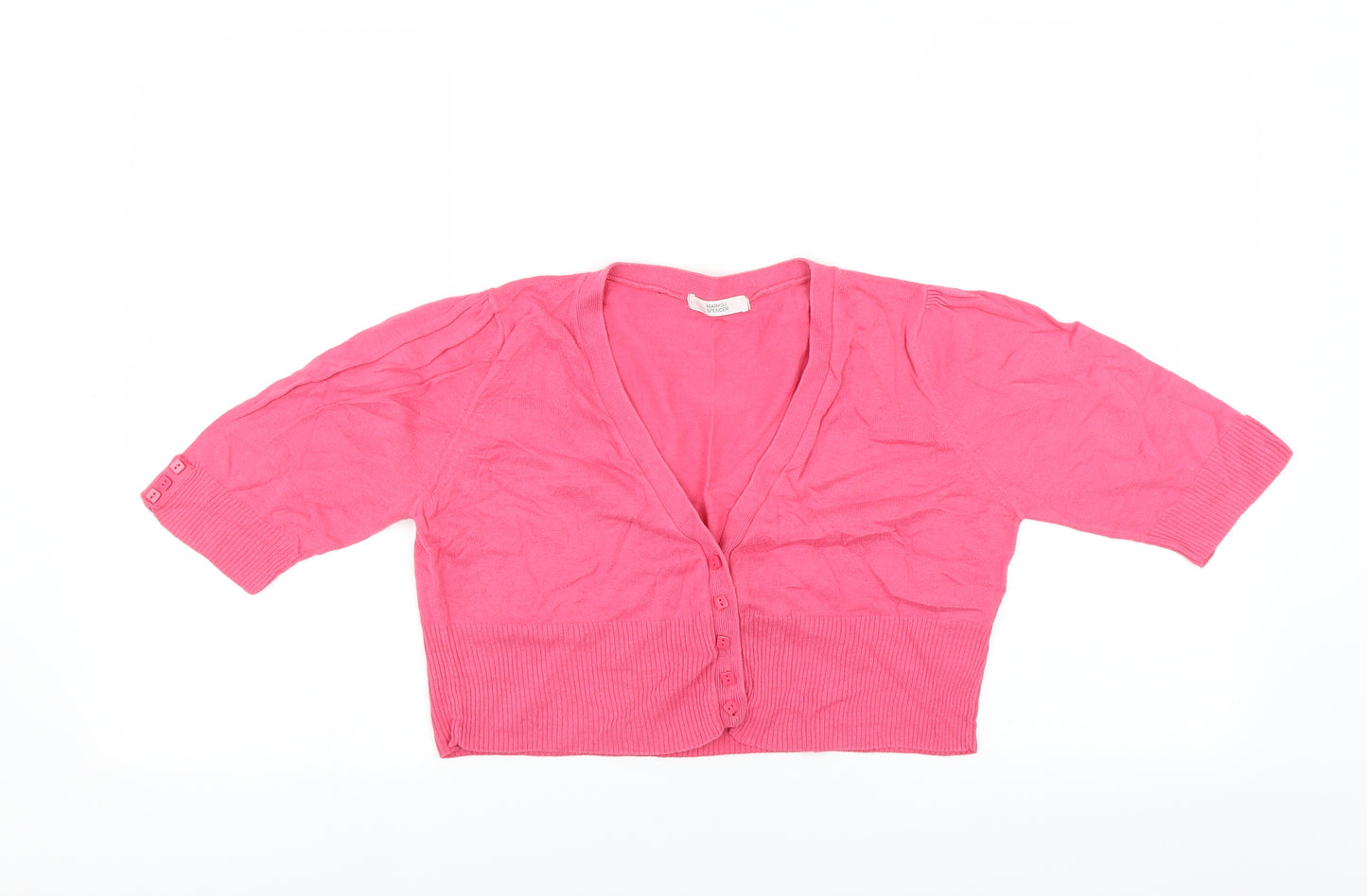 Marks and Spencer Womens Pink   Shrug Jumper Size 12