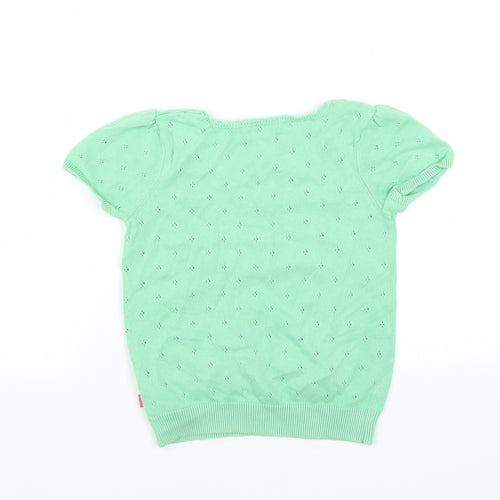 BM Girls Green   Pullover Jumper Size 4-5 Years