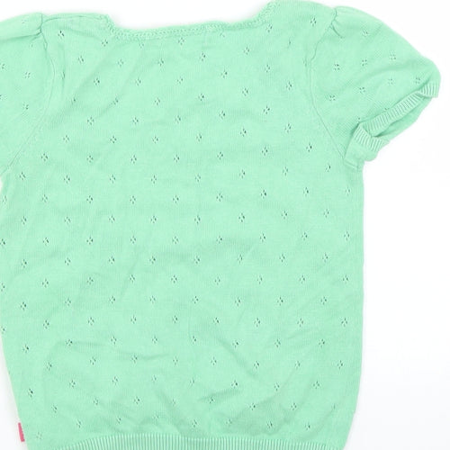 BM Girls Green   Pullover Jumper Size 4-5 Years