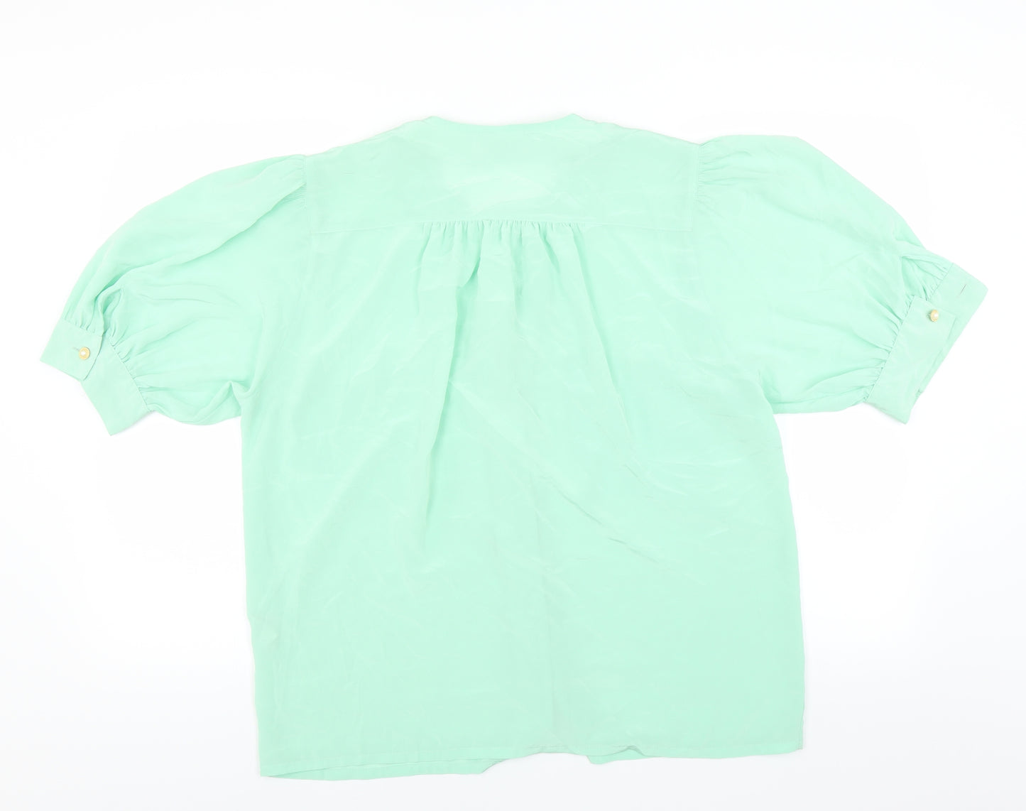 Bianca Womens Green   Basic Blouse Size 12