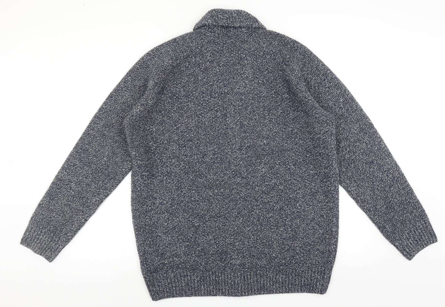 Marks and Spencer Mens Blue   Cardigan Jumper Size L