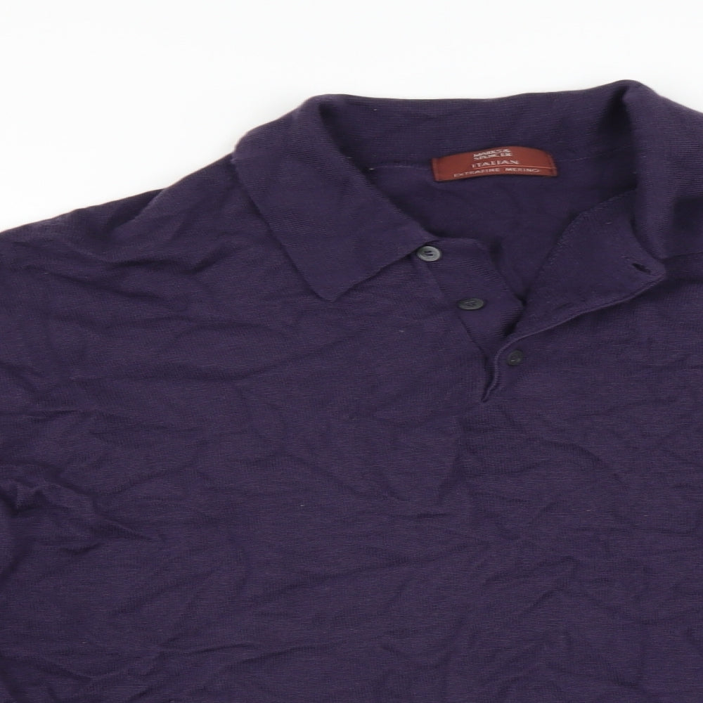 Marks and Spencer Mens Purple   Pullover Jumper Size 2XL