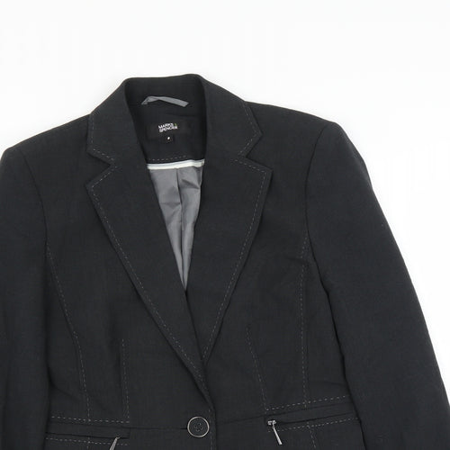 Marks and Spencer Womens Black   Jacket Suit Jacket Size 8
