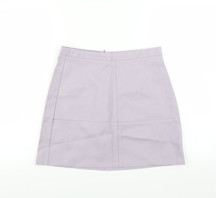 New Look Womens Purple A-Line Skirt Size 10