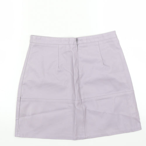New Look Womens Purple   A-Line Skirt Size 10