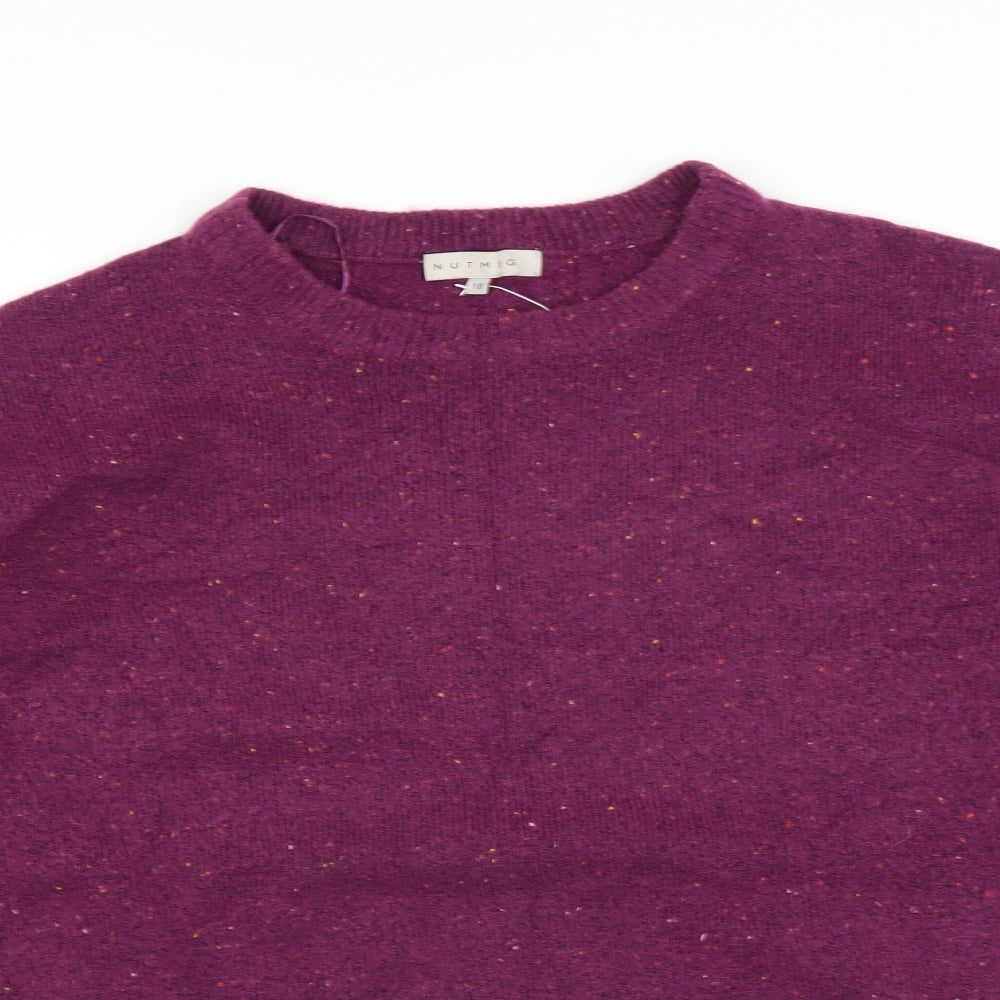 Nutmeg Womens Purple   Pullover Jumper Size 18