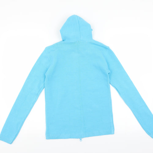 Glimpse Womens Blue   Full Zip Hoodie