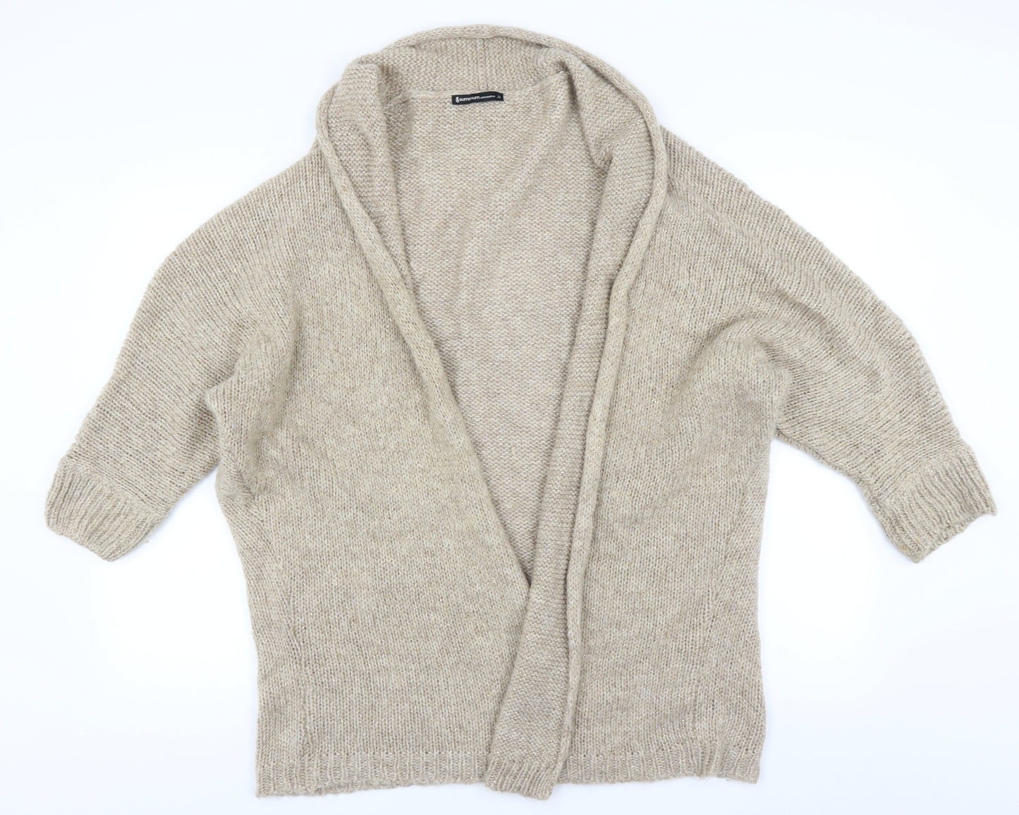 summum Womens Beige   Cardigan Jumper Size M
