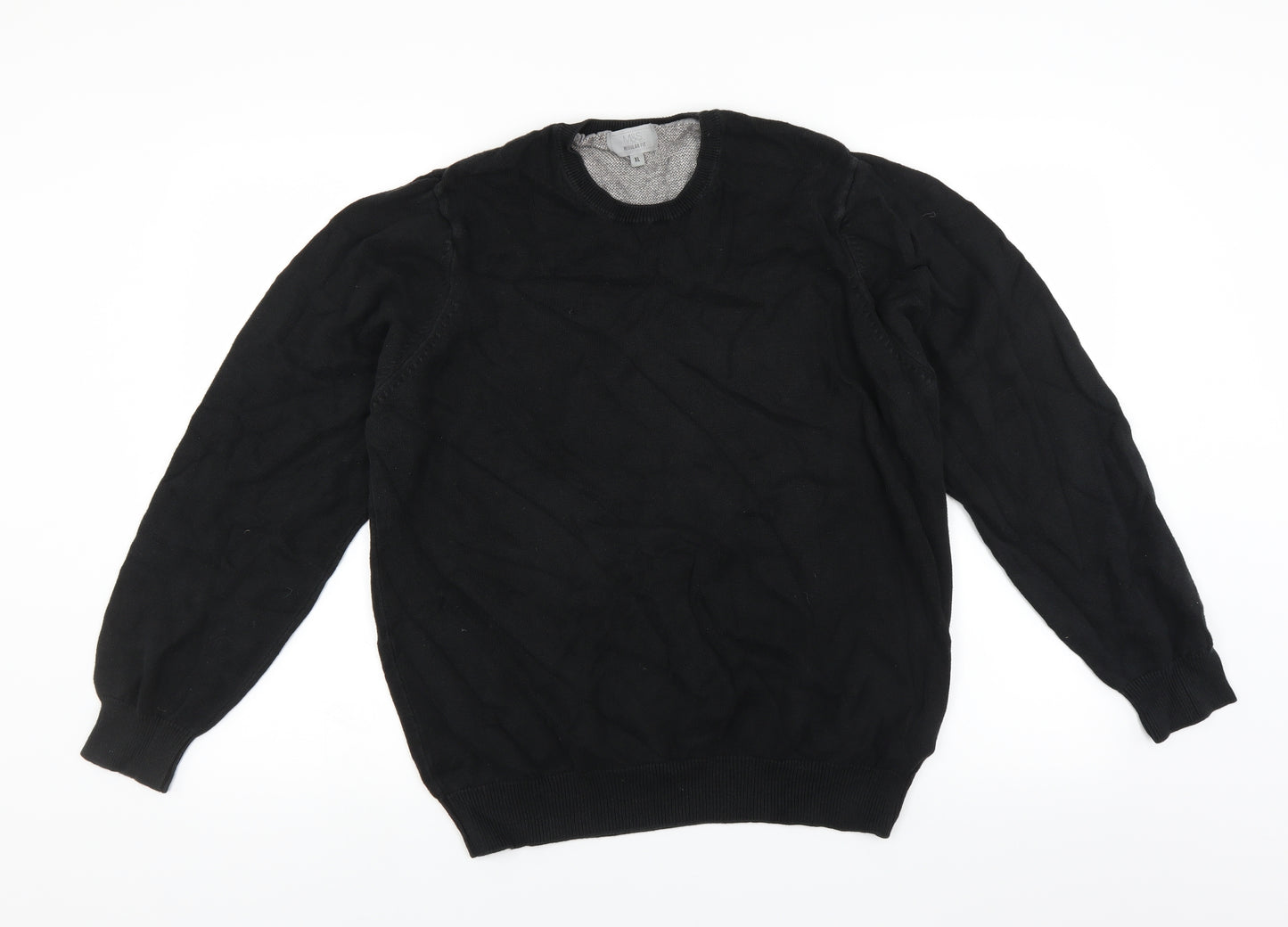 Marks and Spencer Mens Black   Pullover Jumper Size XL