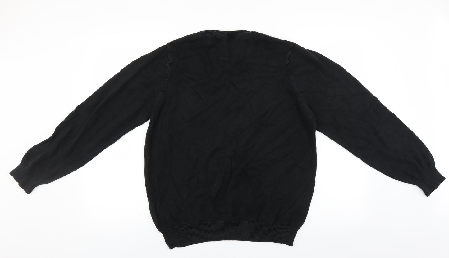 Marks and Spencer Mens Black   Pullover Jumper Size XL