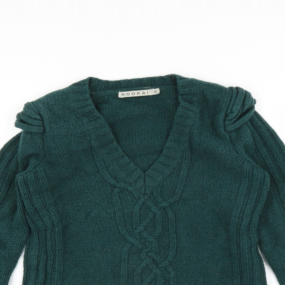 Kookai Womens Green   Pullover Jumper Size 4