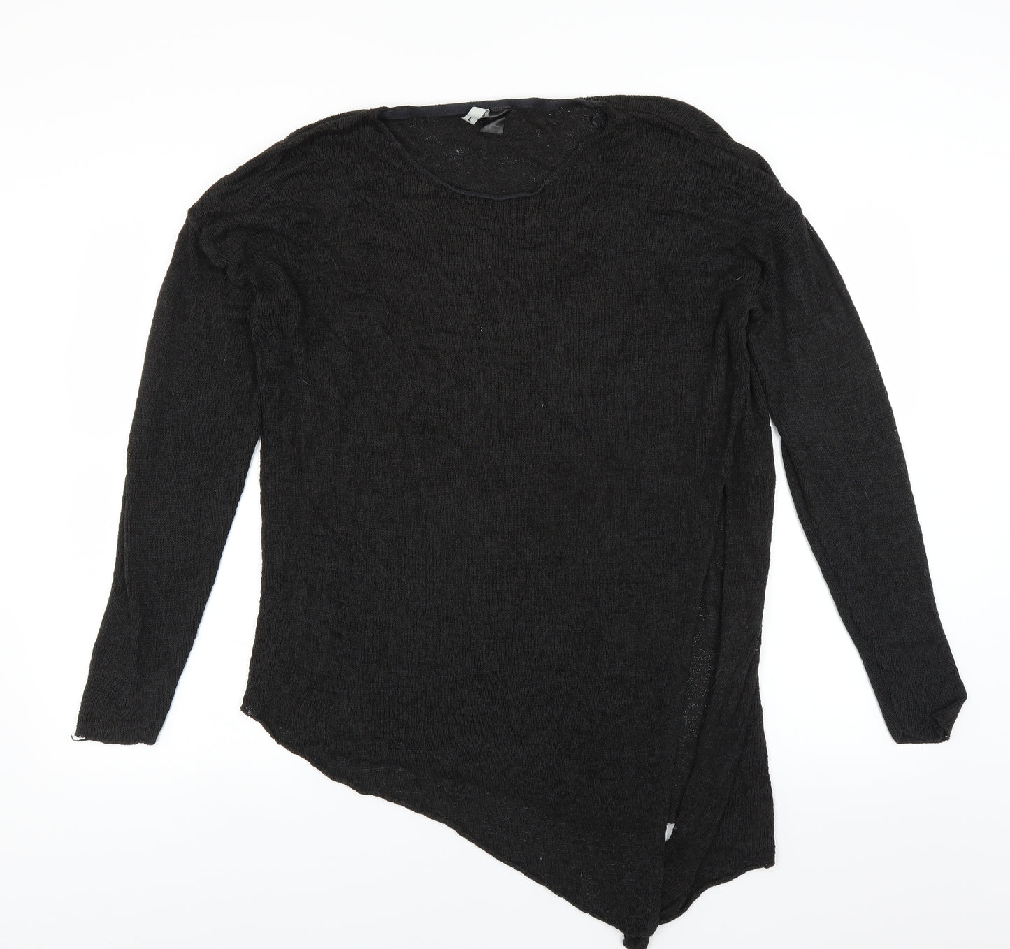 Divided by H&M Womens Black   Pullover Jumper Size L  - Asymmetric