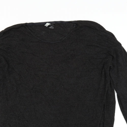 Divided by H&M Womens Black   Pullover Jumper Size L  - Asymmetric