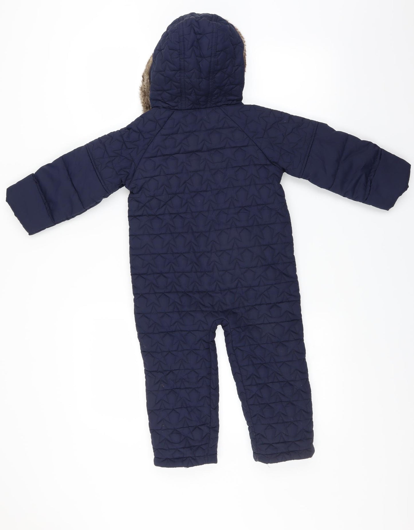 Marks and Spencer Boys Blue   Jacket Coat Size 2-3 Years  - onesie